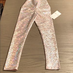 Girls shimmer leggings